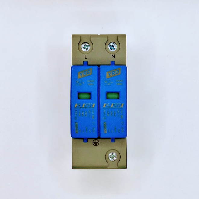 Захист від перенапруг ОПН AC SPD YRO YRSP A2 385V 30-60кA, змінна напруга 385В 2P Т2