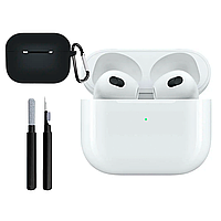 Навушники бездротові AirPods 3 + клінер для чищення навушників + захисний чохол