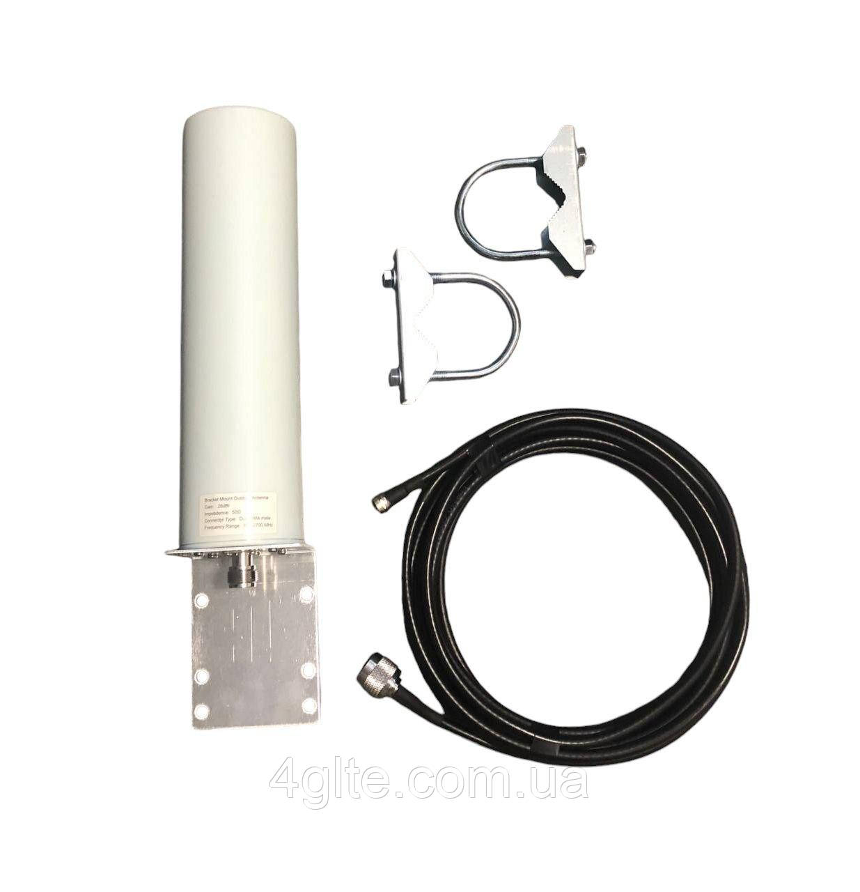 Всеспрямована OMNI антена 10-12dBi + 5 метрів кабелю, фото 1