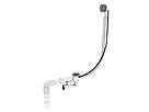 Сифон для ванни з ревізією,напівавтомат.,(трос 780, ручка хром) та гофротрубою 40х40/50 MILLZ  1/30, фото 2