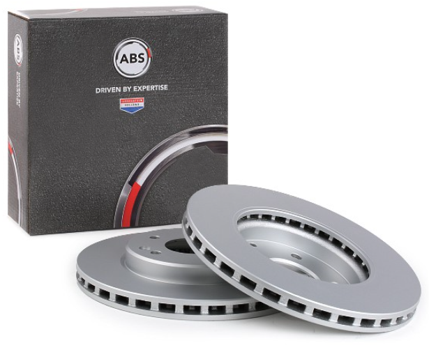 Передній гальмівний диск Мерседес W202, W203, C208, C209, S210, W210 (A2034210312) ABS 16448, фото 1