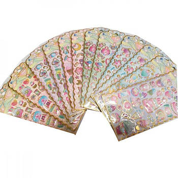 Наклейка 94-23 дитяча об'ємна в асортименті 636375 G-Rich