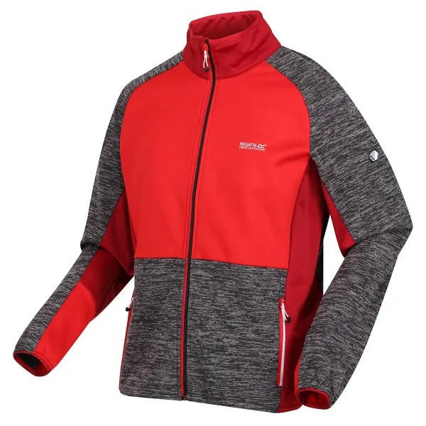 Кофта чоловіча флісова Regatta Coladane IV Fleece L Dark Grey/Chilly Red, фото 1