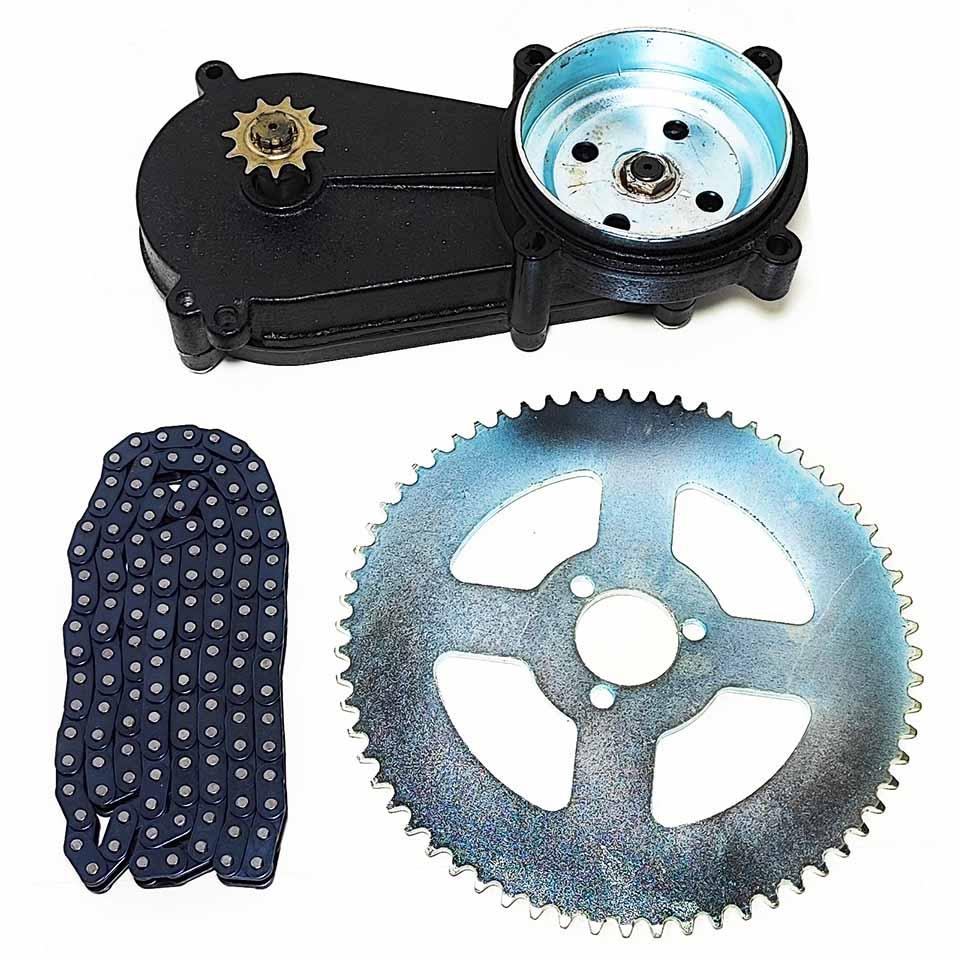Комплект для встановлення мотора мотокоси на велосипед 17.5:1, фото 1