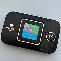 Портативный модем с экраном 4G/5G Wireless Mobile Wi-Fi M9S-ELCD |300Mbps, 3000mAh| Черный 48602
