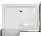 Душова кабіна 110х90х205 см INSANA Fiona прямокутна низький піддон прозоре скло розсувні двері, фото 6