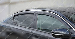 Вітровики вікон Кіа Оптима 3 (дефлектори бічних вікон Kia Optima 3 K5)