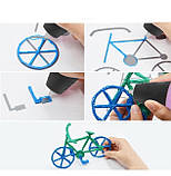 3D Ручка PEN-3 із трафаретами LCD дисплей PLA блакитний, фото 7