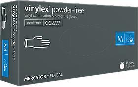 Рукавички вінілові Vinylex прозорі без пудри M 100шт