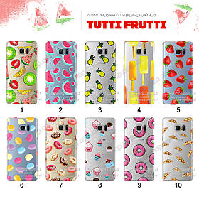 Ультратонкий прозорий чохол з малюнком для Samsung Galaxy Note 7 Duos N930F (80 дизайнів)