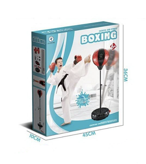 Боксерський ігровий набір "Boxing" JY 2273 L, регульована груша і рукавички, 6+., фото 4