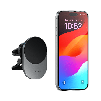 Qi2 magsafe тримач в машину Satechi 15W Wireless Car Charger з бездротовою зарядкою Space Gray