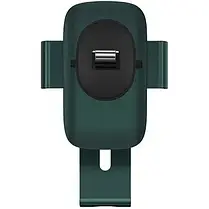 Автомобільний тримач холдер Baseus Metal AgeII Gravity Car Mount (Air Outlet Version) SUJS000006 Green, фото 4