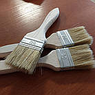 Пензель для фарб і лаків Стандарт натуральний ворс 50 мм, фото 7