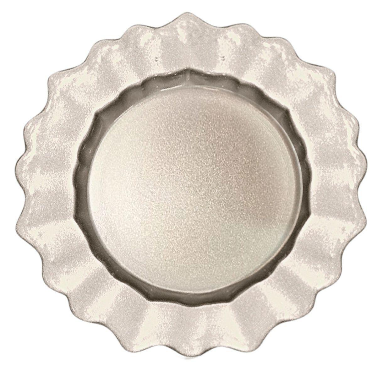 Підставна тарілка з фігурним краєм у кольорі шампань Brandani, фото 1