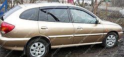 Вітровики вікон Кіа Ріо 1 (дефлектори бічних вікон Kia Rio 1 DC hb)