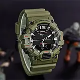 Чоловічий водонепроникний годинник з подвійною індикацією Casio HDC-700-3A2, фото 4