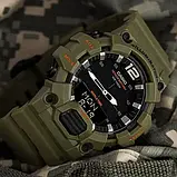 Чоловічий водонепроникний годинник з подвійною індикацією Casio HDC-700-3A2, фото 6