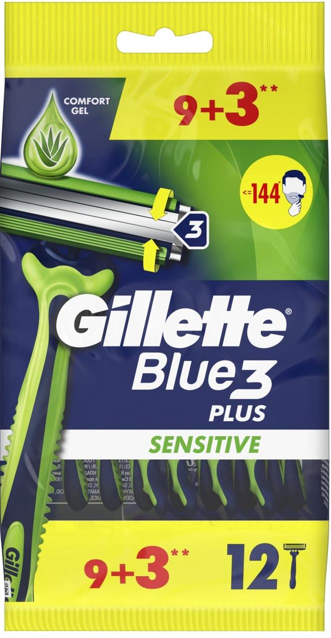 Станок Gillette Blue 3 Sensitive (12) одноразовий