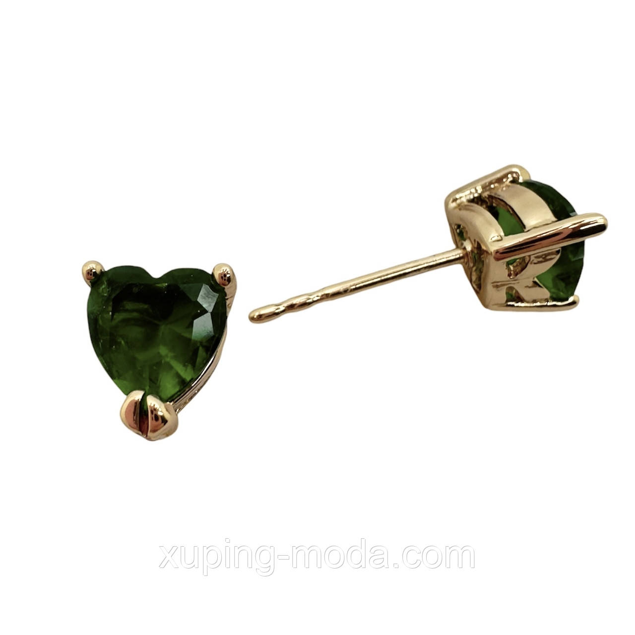 Xuping сережки серця. 5 мм. 18 к, фото 1