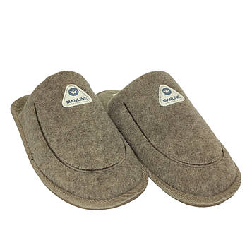 Тапочки домашні чоловічі Jomix бежеві повсть