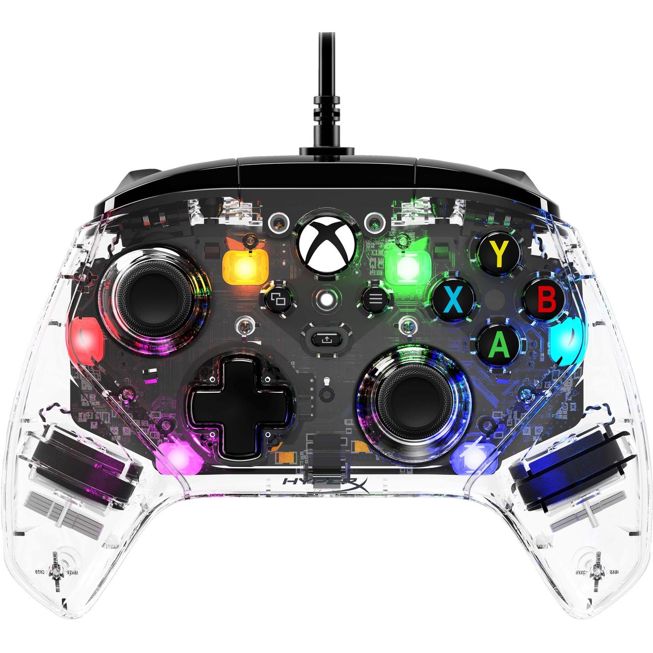 HyperX Геймпад Clutch Gladiate RGB, Xbox, PC, USB-A, прозорий