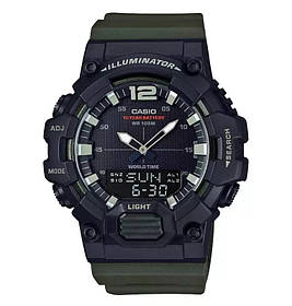 Чоловічий водонепроникний годинник з подвійною індикацією Casio HDC-700-3A