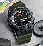 Чоловічий водонепроникний годинник з подвійною індикацією Casio HDC-700-3A, фото 4