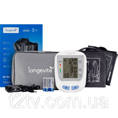 Тонометр Longevita Авт.вимір.артер.тиску LONGEVITA BP-103 Авт. вимір. артер. тиску (BP-103), фото 1