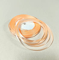 Атласна стрічка 0,6см 23 метра Персиковий