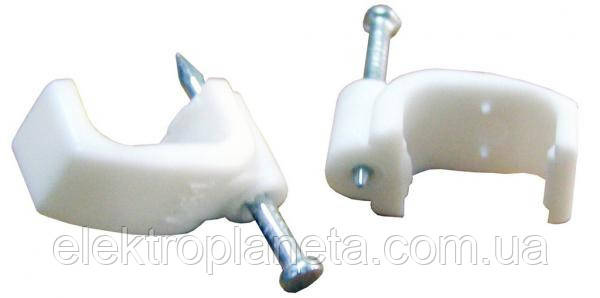 Скоба кабельна 14 мм плоска (упак 100шт) A0150030023, фото 1