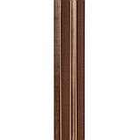 Рейка декоративная PS 2900х120х20мм Под коричневую кожу с бронзой SW-00002147-, фото 5