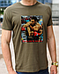 Модна футболка з боксерською тематикою принт Віталій Кличко, одяг з боксерами, бавовняна футболка розмір S, фото 2