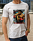 Модна футболка з боксерською тематикою принт Віталій Кличко, одяг з боксерами, бавовняна футболка розмір S, фото 3