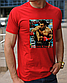 Модна футболка з боксерською тематикою принт Віталій Кличко, одяг з боксерами, бавовняна футболка розмір S, фото 4