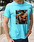Модна футболка з боксерською тематикою принт Віталій Кличко, одяг з боксерами, бавовняна футболка розмір S, фото 6