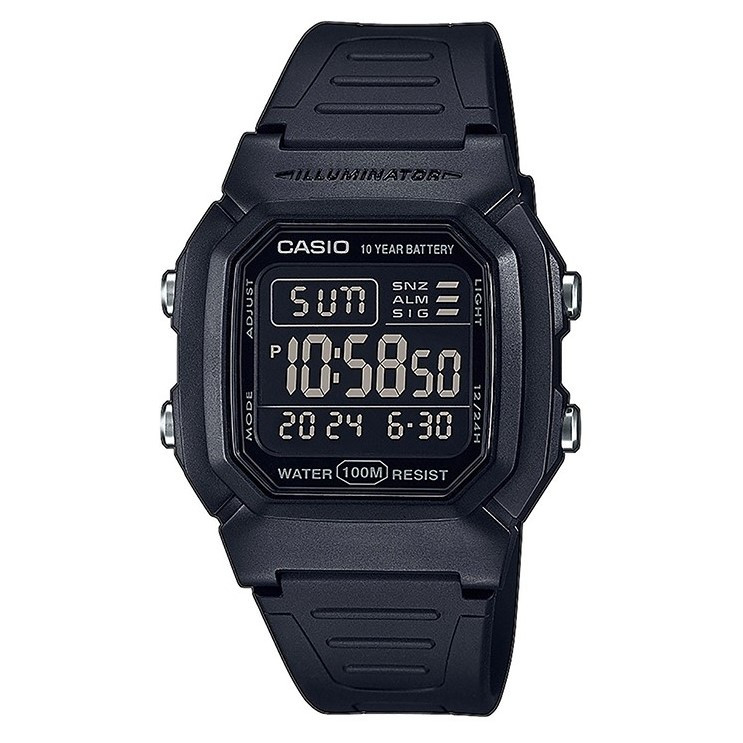 Водонепроникний спортивний електронний годинник Casio W-800H-1B