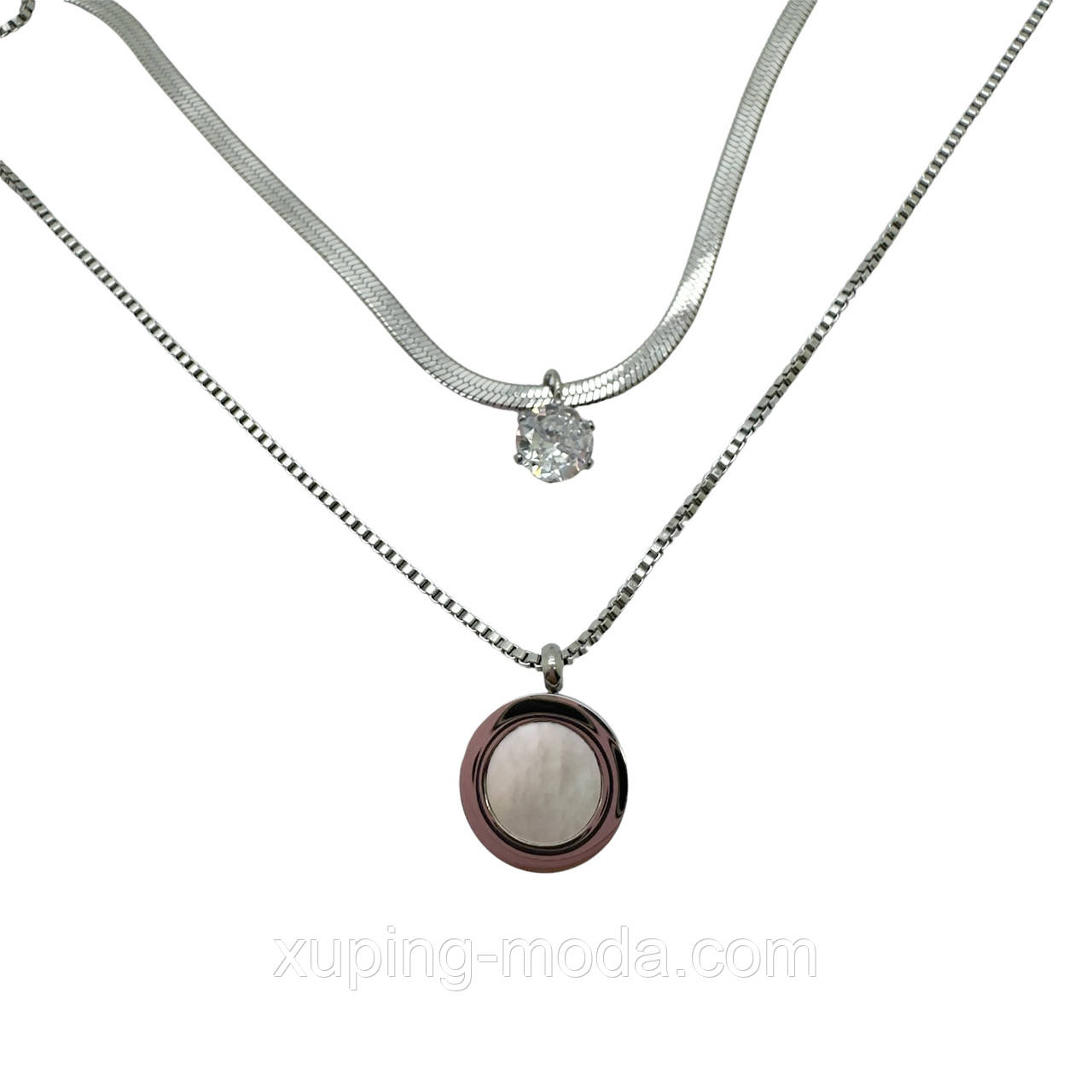 46-51+5 см. Підвіска xp. Родій, фото 1