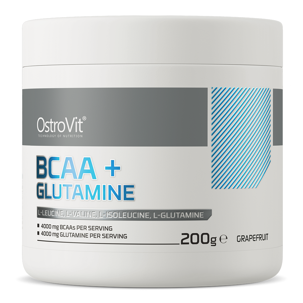 Амінокислоти OstroVit BCAA + Glutamine 200g Grapefruit