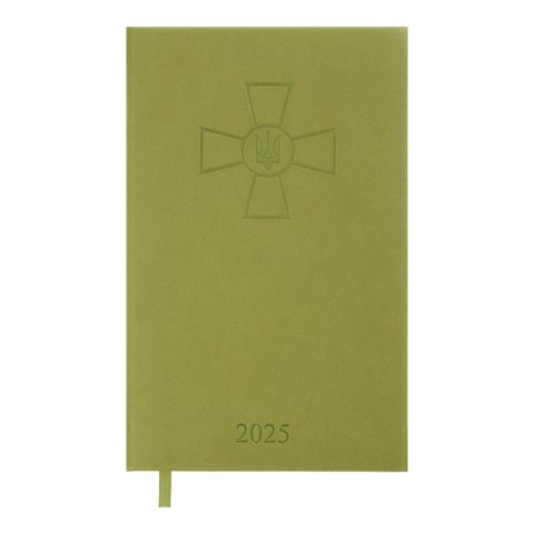 Щоденник датований 2025 BM.2585-18 FORCES A6 оливковий, штучна шкіра/поролон (30)