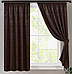 Комплект штор короткі готові коричневі в кухню, 2,7/1,4, фото 2