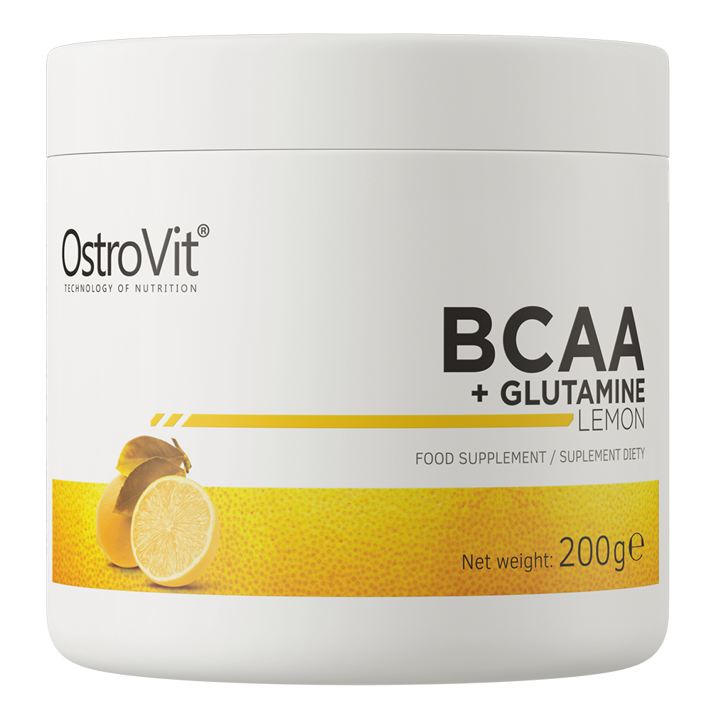 Амінокислоти OstroVit BCAA + Glutamine 200g Lemon