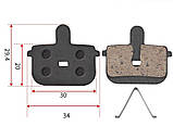 Гальмівні колодки велосипедні 29,4мм*34мм disk Rogtyo DS015, фото 2