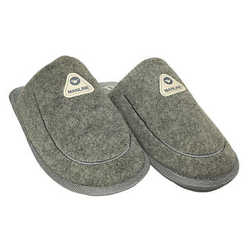 Тапочки домашні чоловічі Jomix сірі повсть