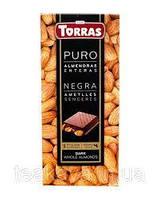 Шоколад чорний TORRAS з мигдалем 150 гр 15тшт ящ