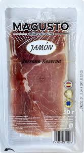 Хамон нарізка Magusto Jamon Reserva Locheando 50 гр 25 шт ящ, фото 1