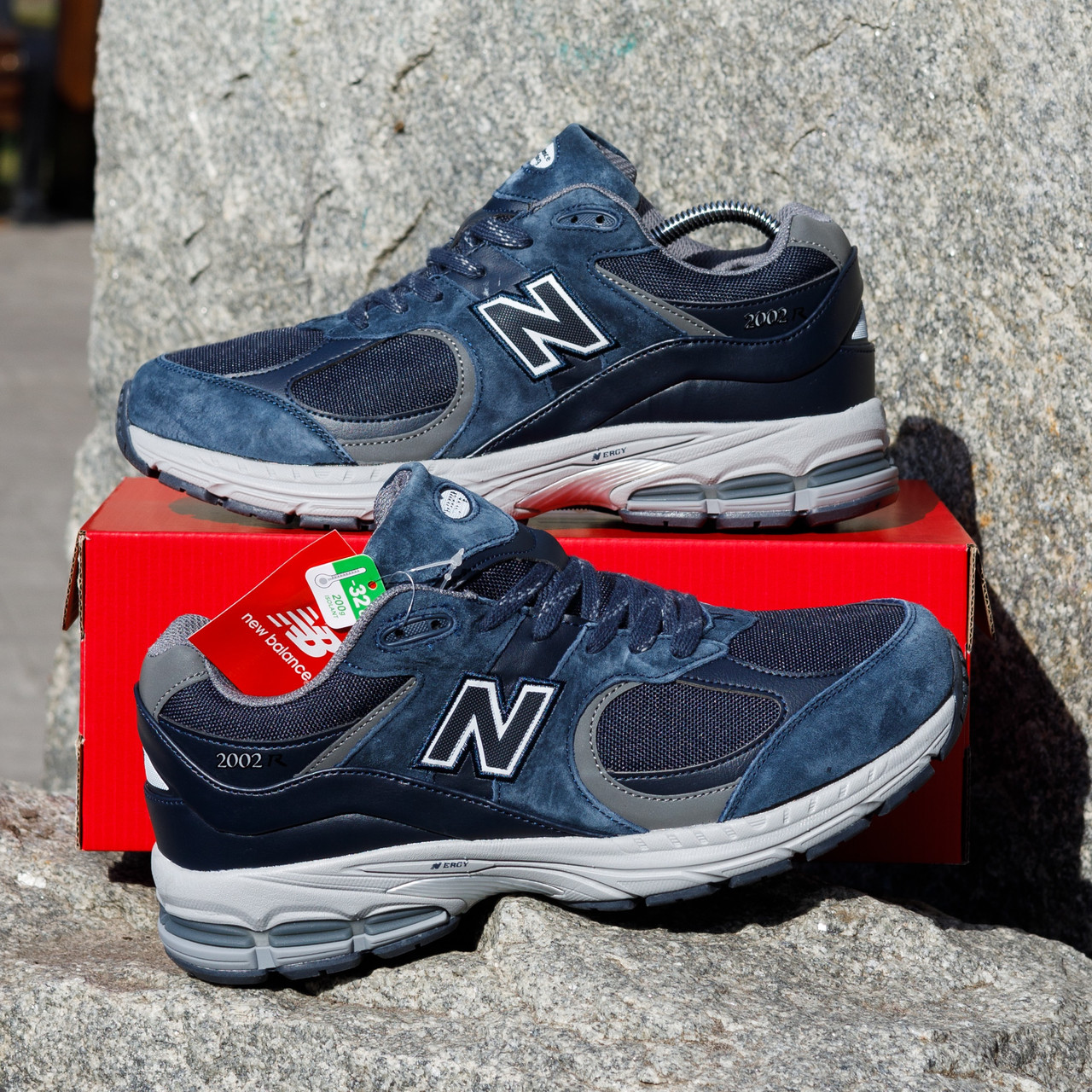 РОЗПРОДАЖ! І Зимові Чоловічі Кросівки New Balance 2002R сині на хутрі