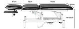 Масажна Кушетка косметологічна електрична 8173-2L кушетка медична реабілітаційна, фото 6