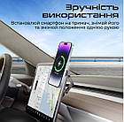 Автомобільний тримач з MagSafe зарядкою та кронштейном, фото 5