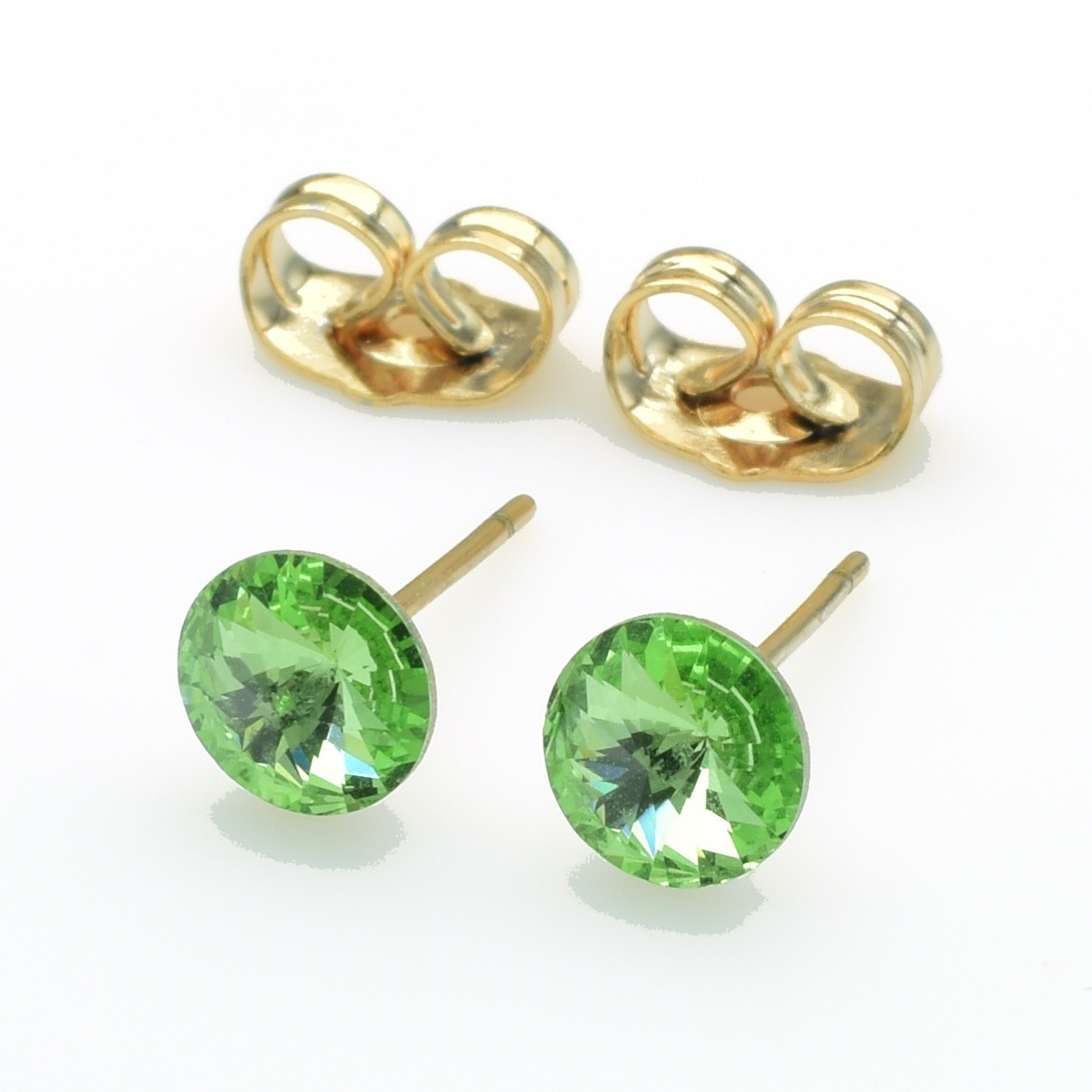 XUPING Серьги Позолота 18к Камни Swarovski Высота 0.6см, Ширина 0.6см